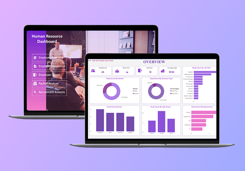 Human Resource Analytics Dashboard - Power BI & Data Analytics | SGR Software Solution